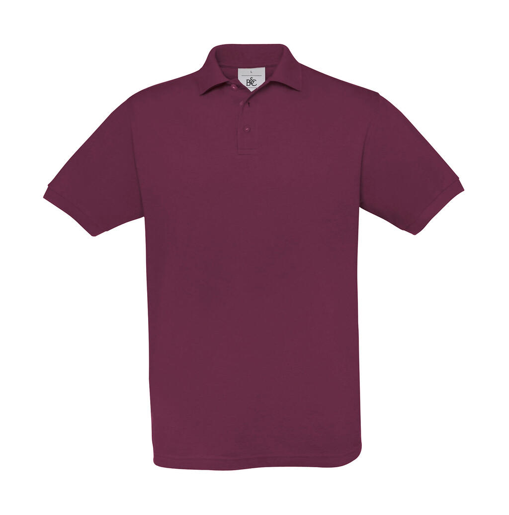 Unisex Polo Safran - BU370 - Burgunderrot