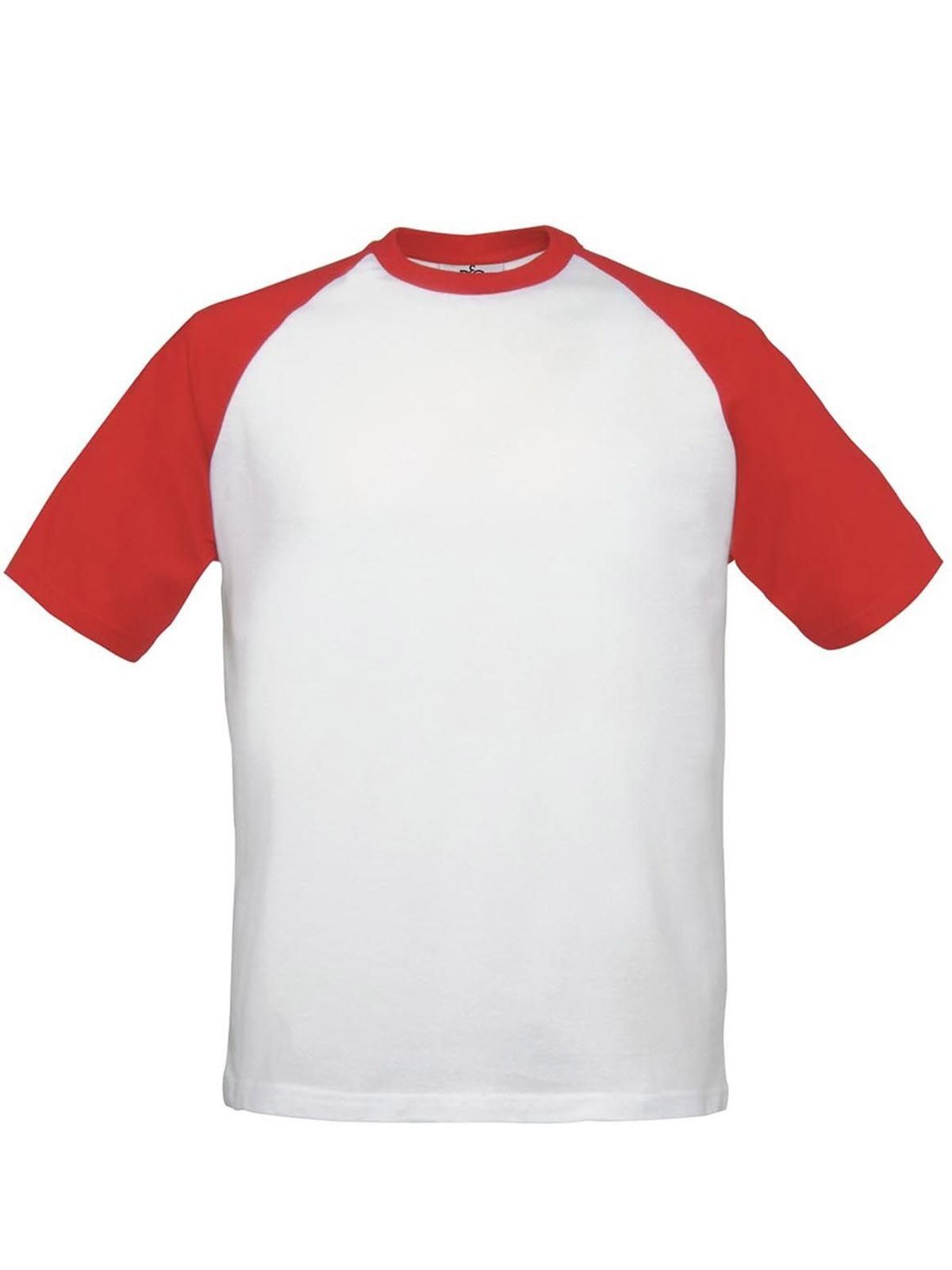 Baseball-T-Shirt - Weiß/Rot