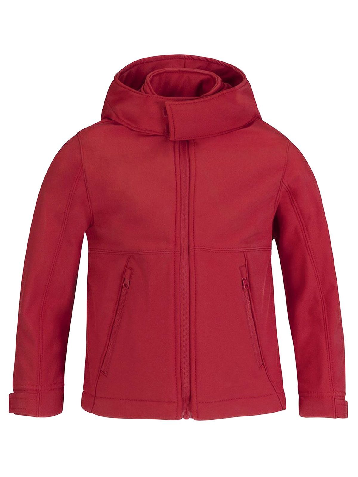 Softshelljacke mit Kapuze für Kinder - 004 - Rot