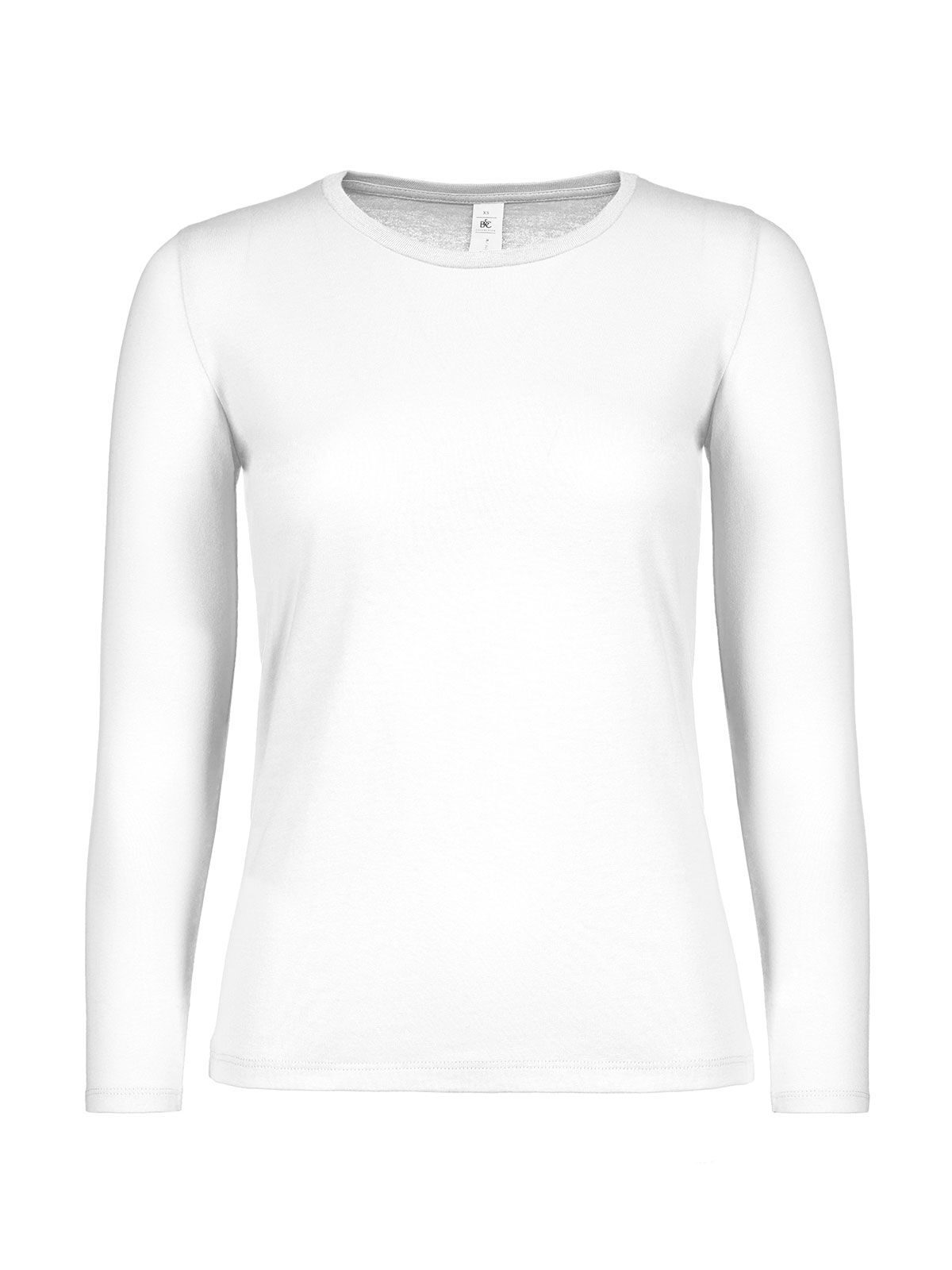 Damen-T-Shirt #E150 Langarm - 001 - Weiß