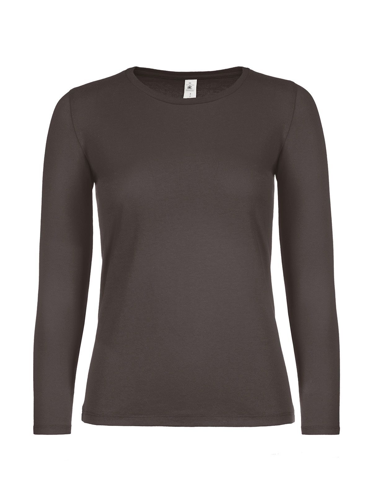 Damen-T-Shirt #E150 Langarm - BB150 - Bärenbraun