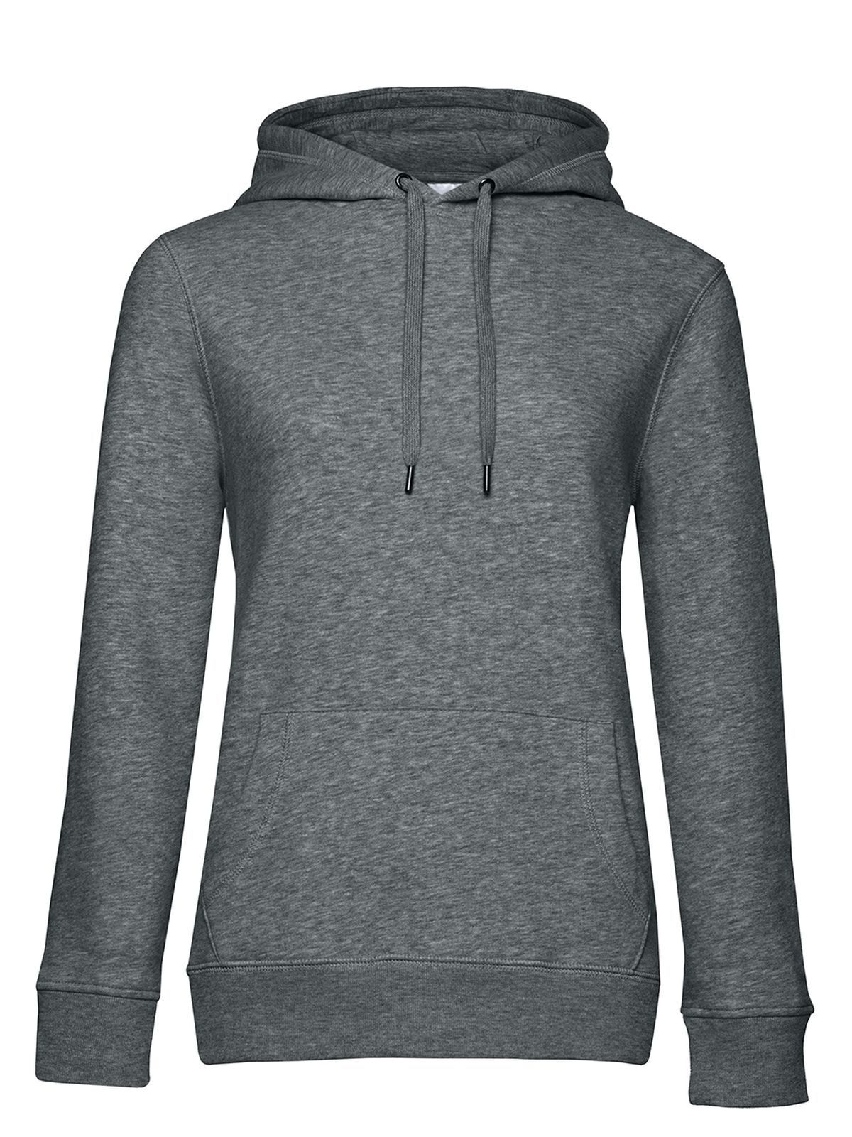 QUEEN Kapuzenpullover_° - HM623 - Heather Mid Grey