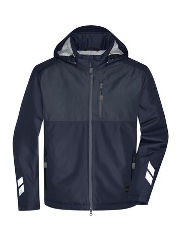 Wattierte Hardshell-Arbeitsjacke - NYCB - MARINEBLAU-KOBALT