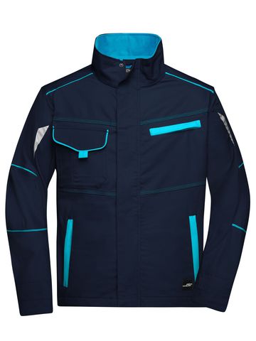Arbeitsjacke - NYTU - MARINEBLAU-TÜRKIS