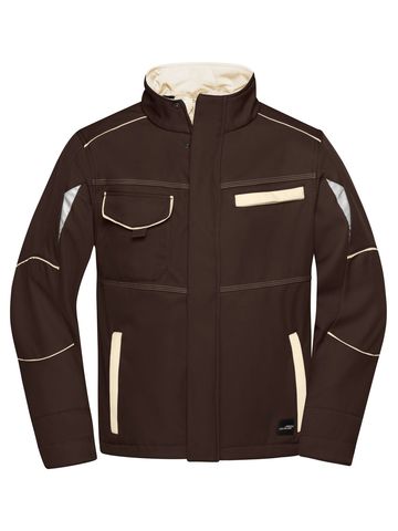 Softshell-Arbeitsjacke – Stufe 2 - BRSTO - BROWN-STONE