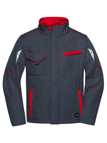 Softshell-Arbeitsjacke – Stufe 2 - CBRD - CARBON RED