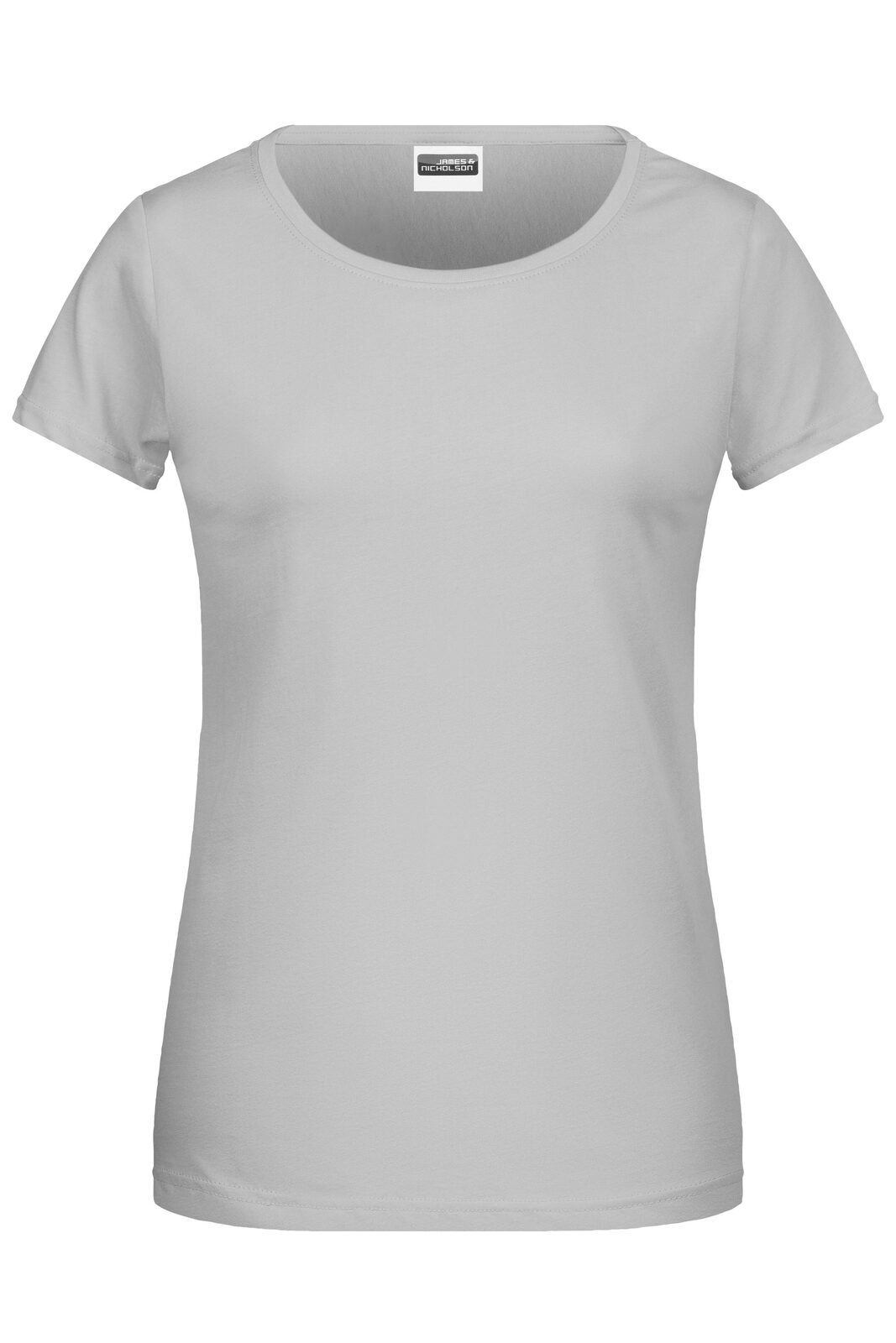 Basic-T-Shirt für Damen - Zartes Grau