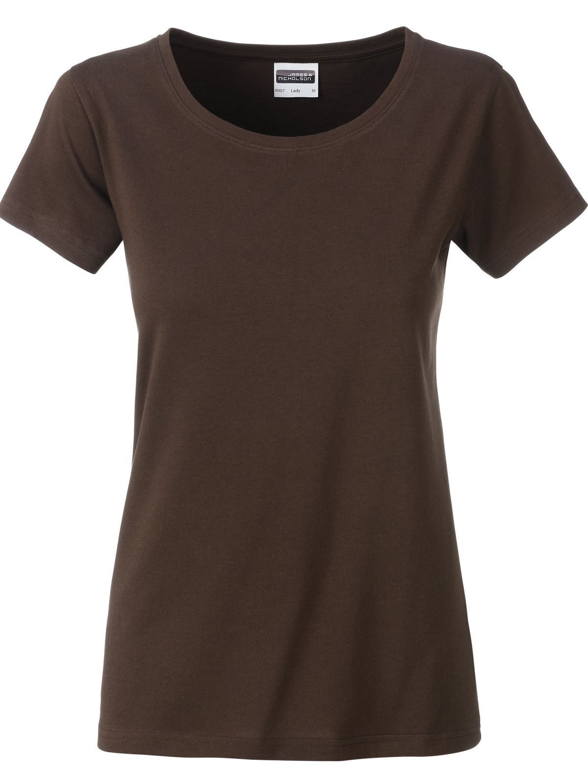 Basic-T-Shirt für Damen - BR - Braun