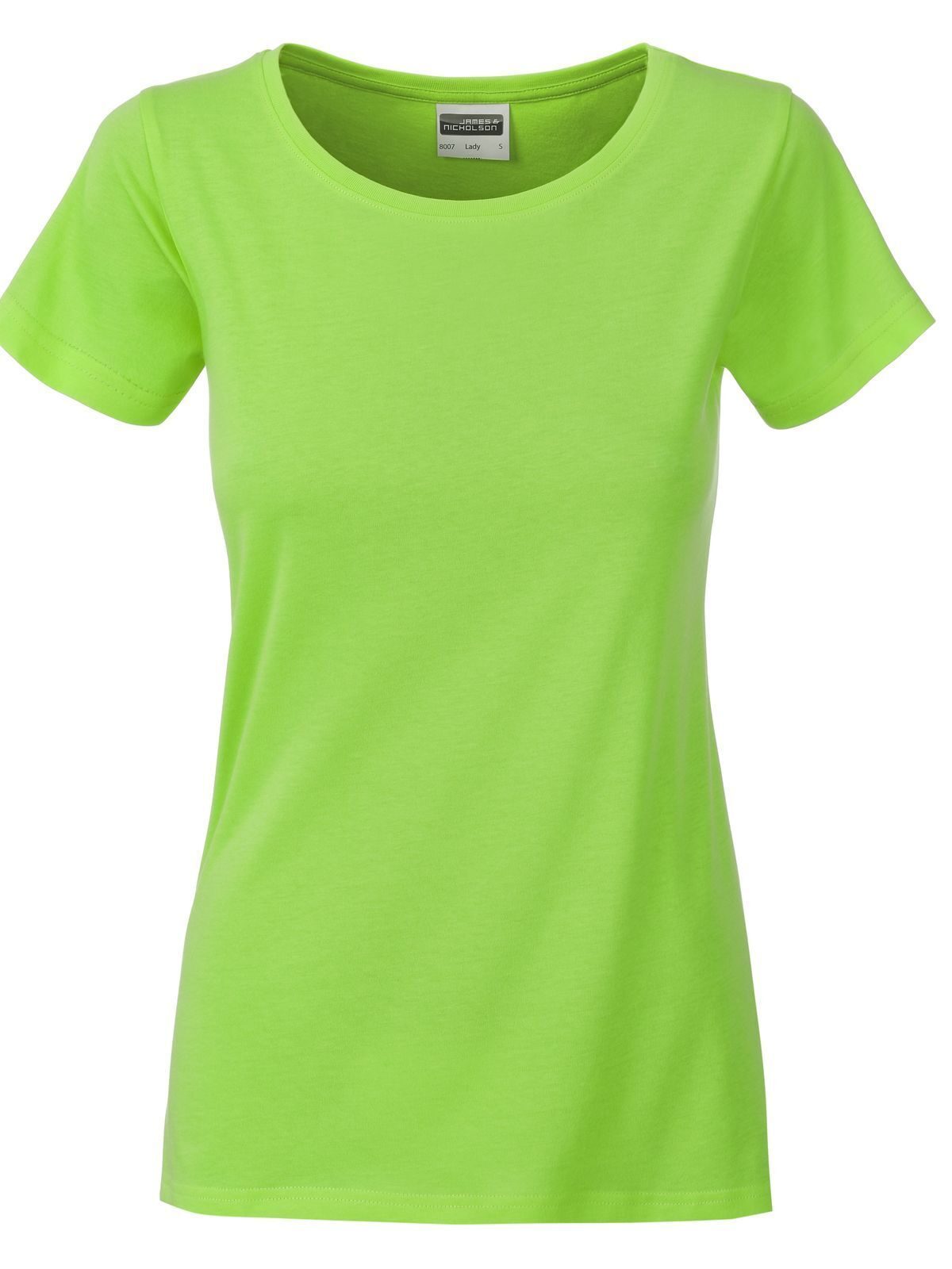Basic-T-Shirt für Damen - LIM - Limettengrün