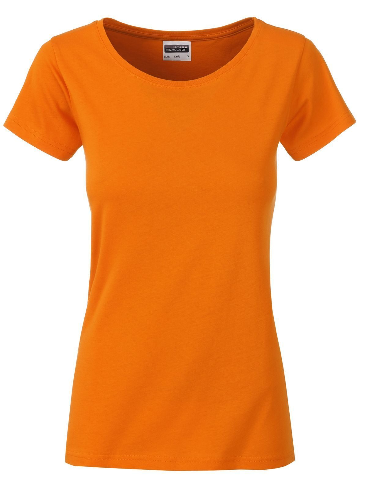 Basic-T-Shirt für Damen - OR - Orange