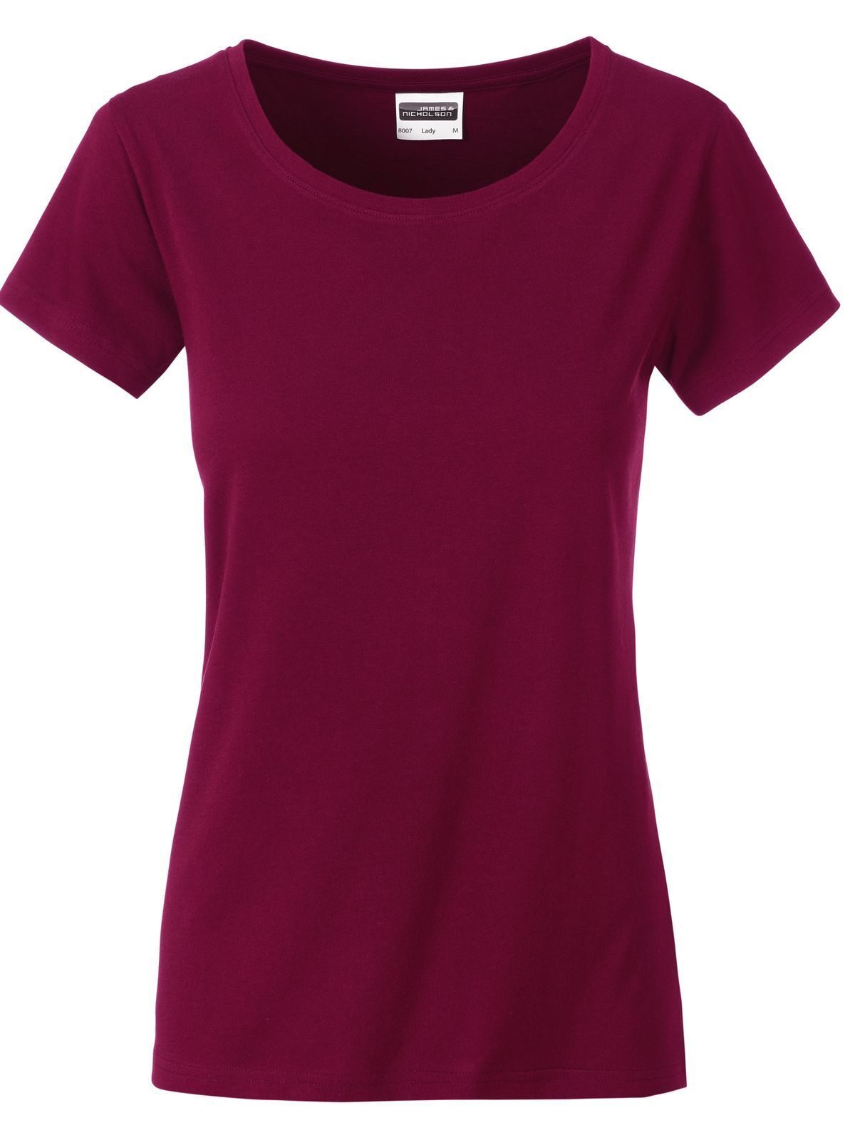 Basic-T-Shirt für Damen - WI - Wein