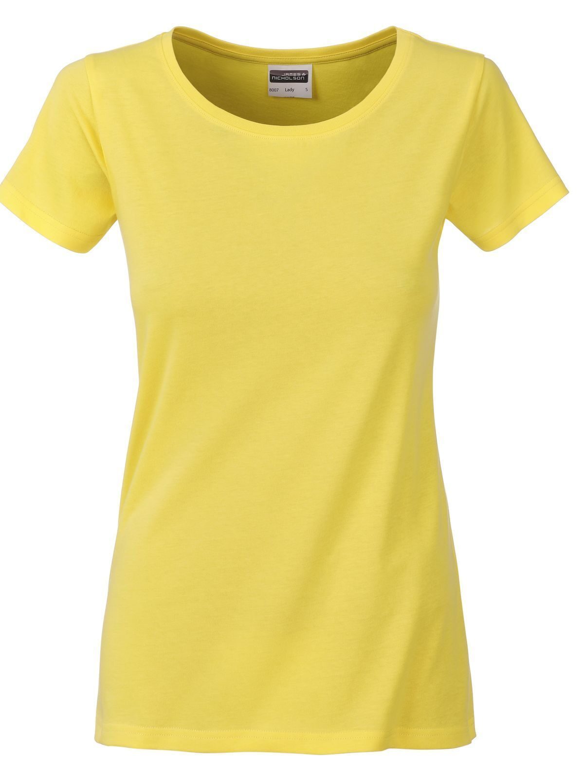 Basic-T-Shirt für Damen - YE - Gelb