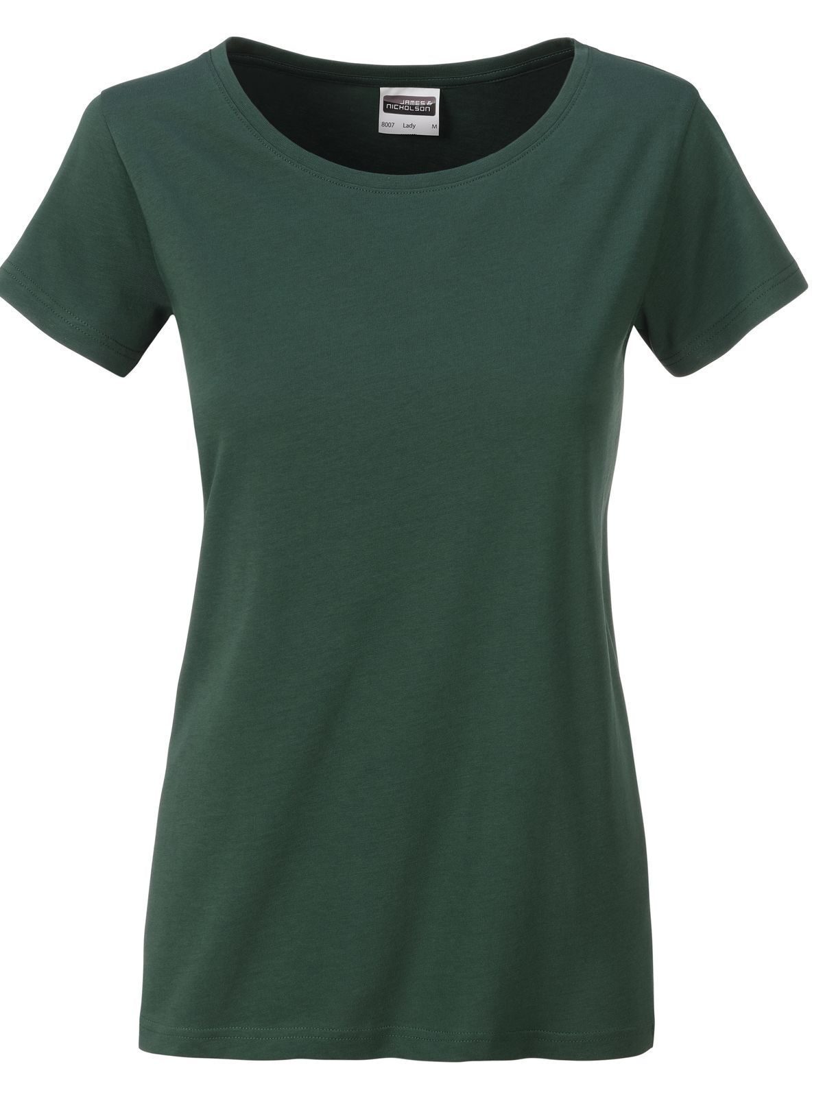 Basic-T-Shirt für Damen - DGR - Dunkelgrün
