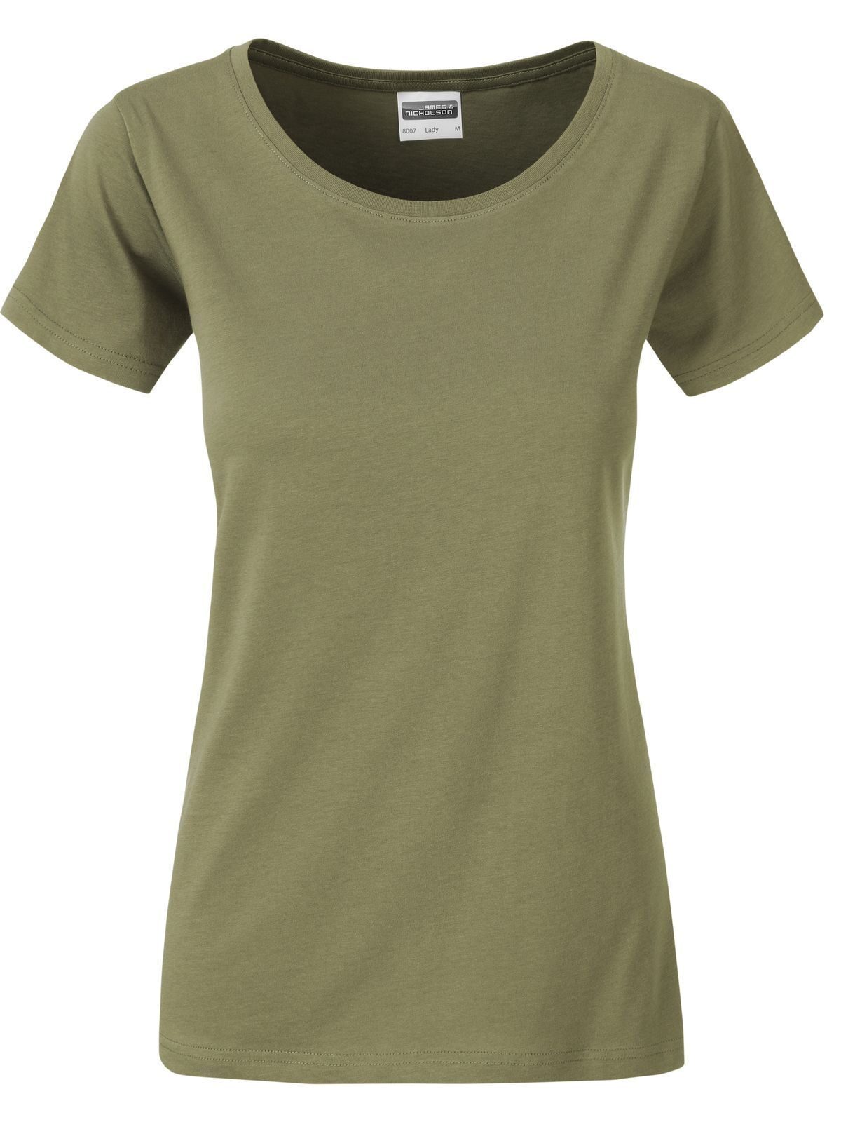 Basic-T-Shirt für Damen - KH - Khaki