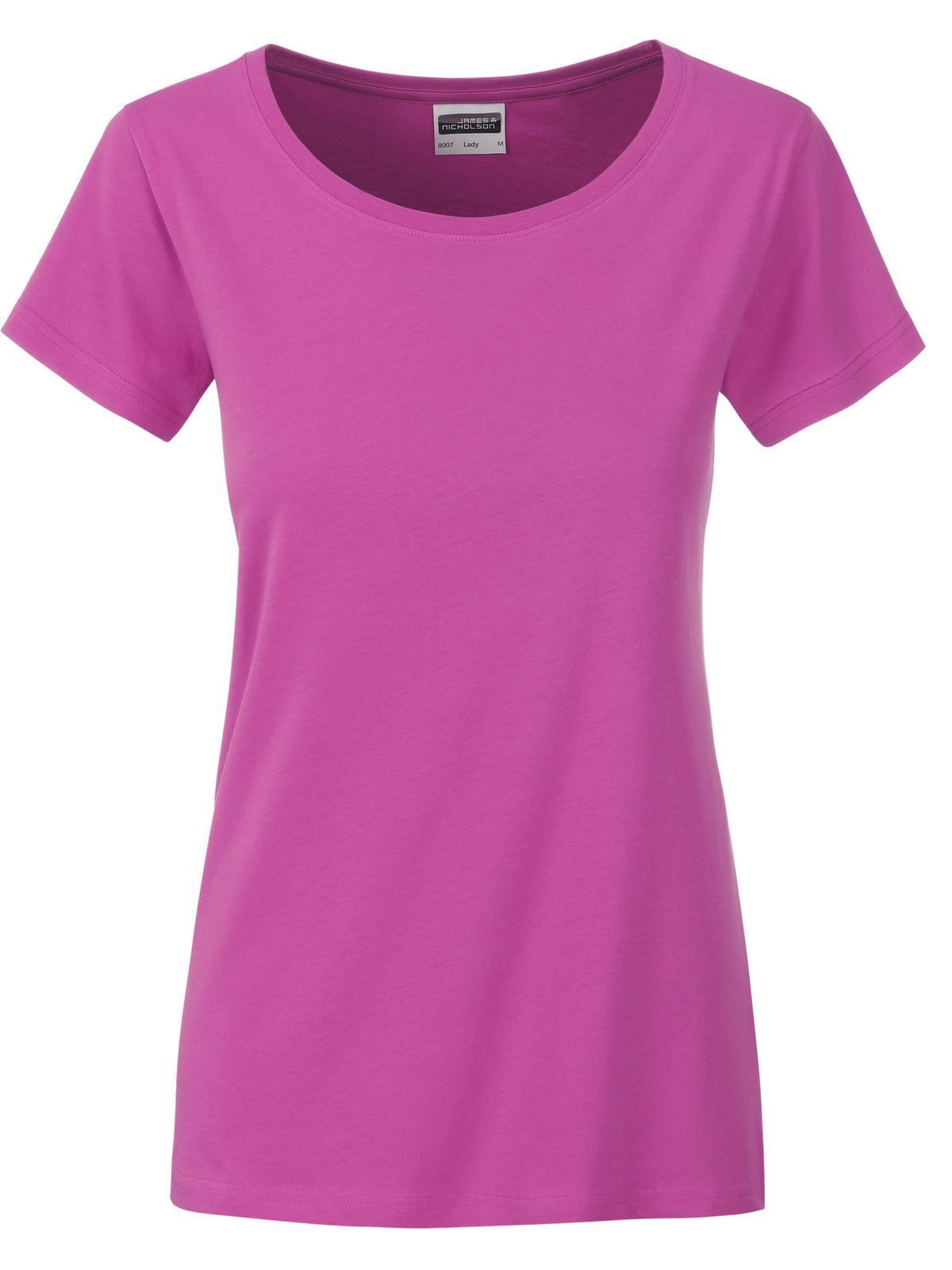 Basic-T-Shirt für Damen - PI - Pink