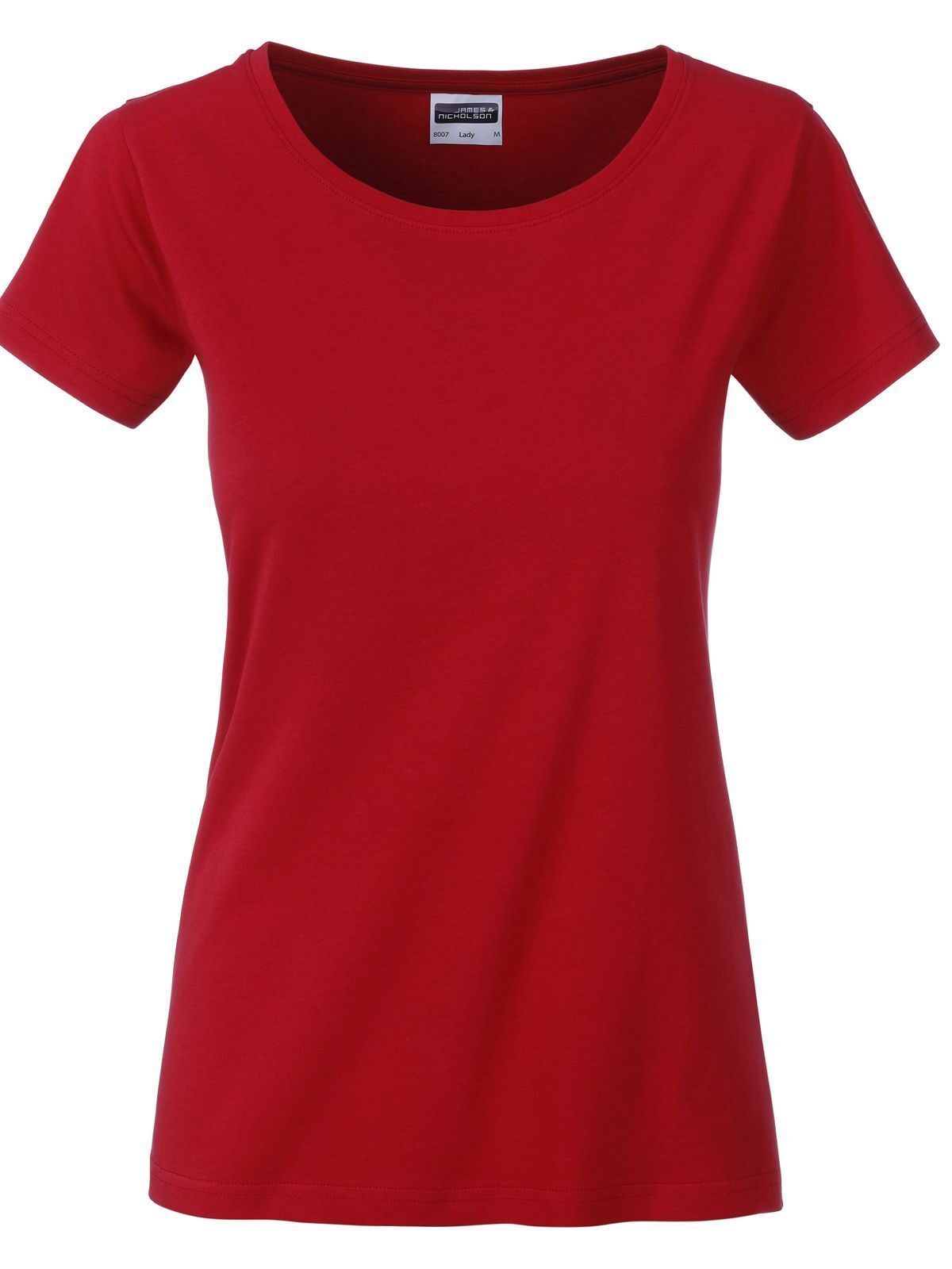 Basic-T-Shirt für Damen - RD - Rot