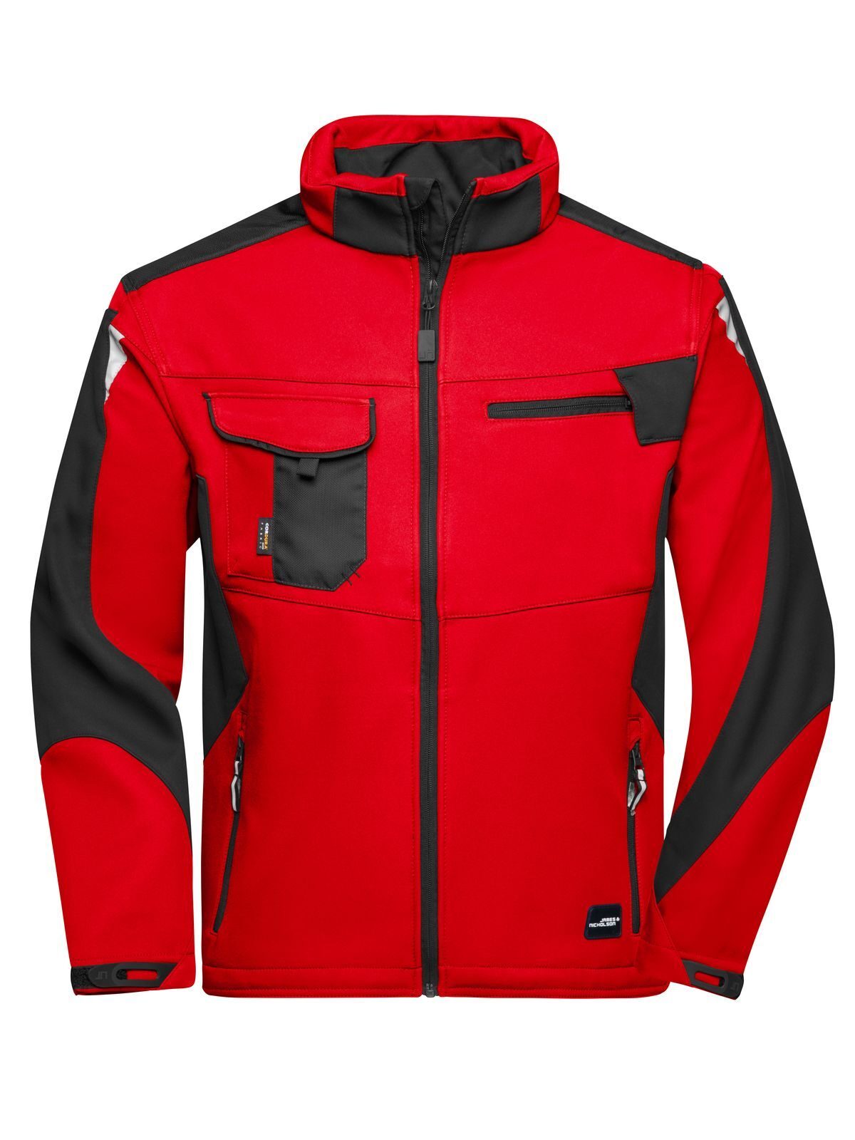 Arbeits-Softshelljacke -ROBUST- - RDBL - ROT-SCHWARZ