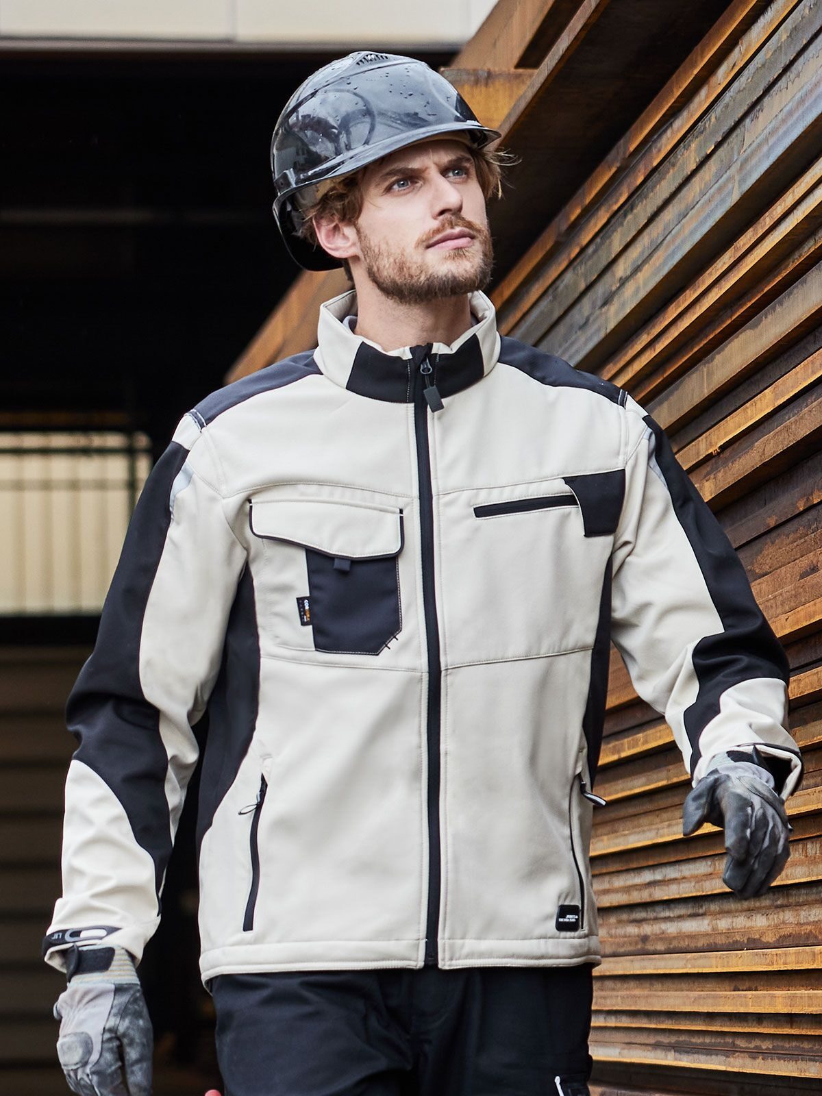 Arbeits-Softshelljacke -ROBUST- - CBMB – Kohlenstoffmelage