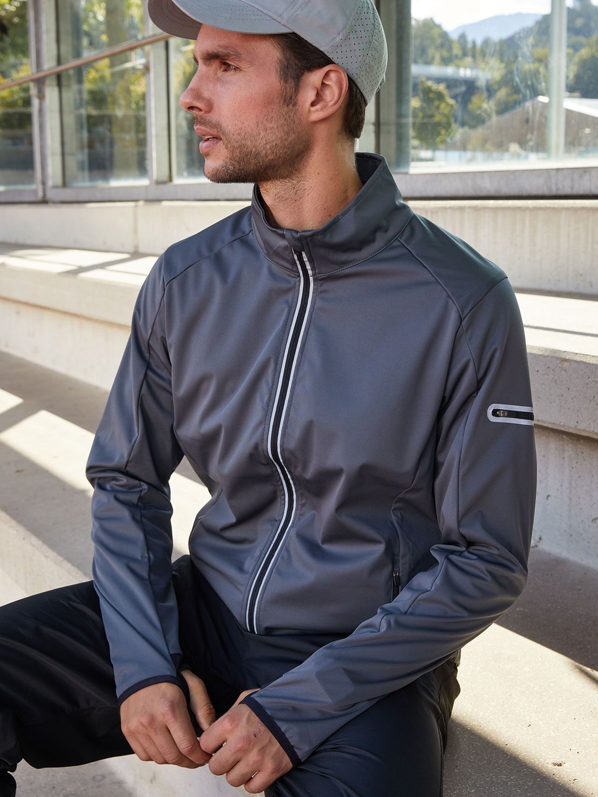 Softshell-Sportjacke für Herren