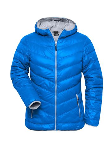 Damen-Daunenjacke - BLAU - Silber