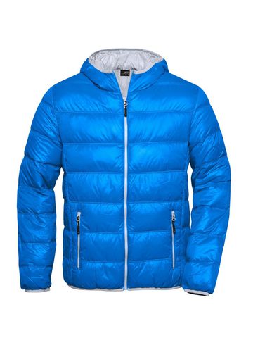 Herren-Daunenjacke - BLAU - Silber