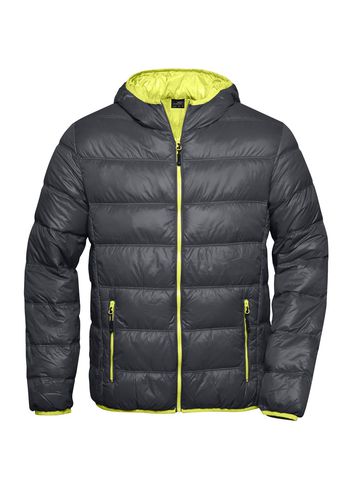 Herren-Daunenjacke - CBAY - CBAY – Kohlenstoff – Säure – Gelb