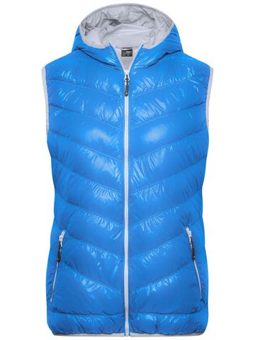 Damen-Daunenweste - BLAU - Silber