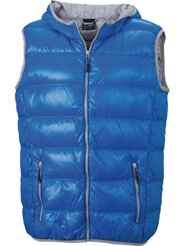 Daunenweste für Herren - BLAU - Silber