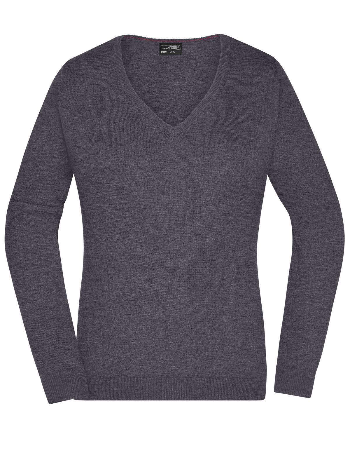 Damen-Pullover mit V-Ausschnitt - ANME - ANME – Anthrazit-Melange