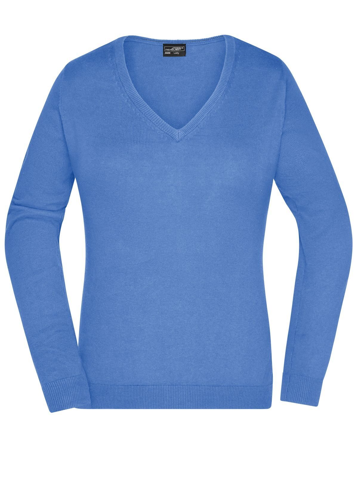Damen-Pullover mit V-Ausschnitt - GLBLU - GLBLU – Gletscherblau