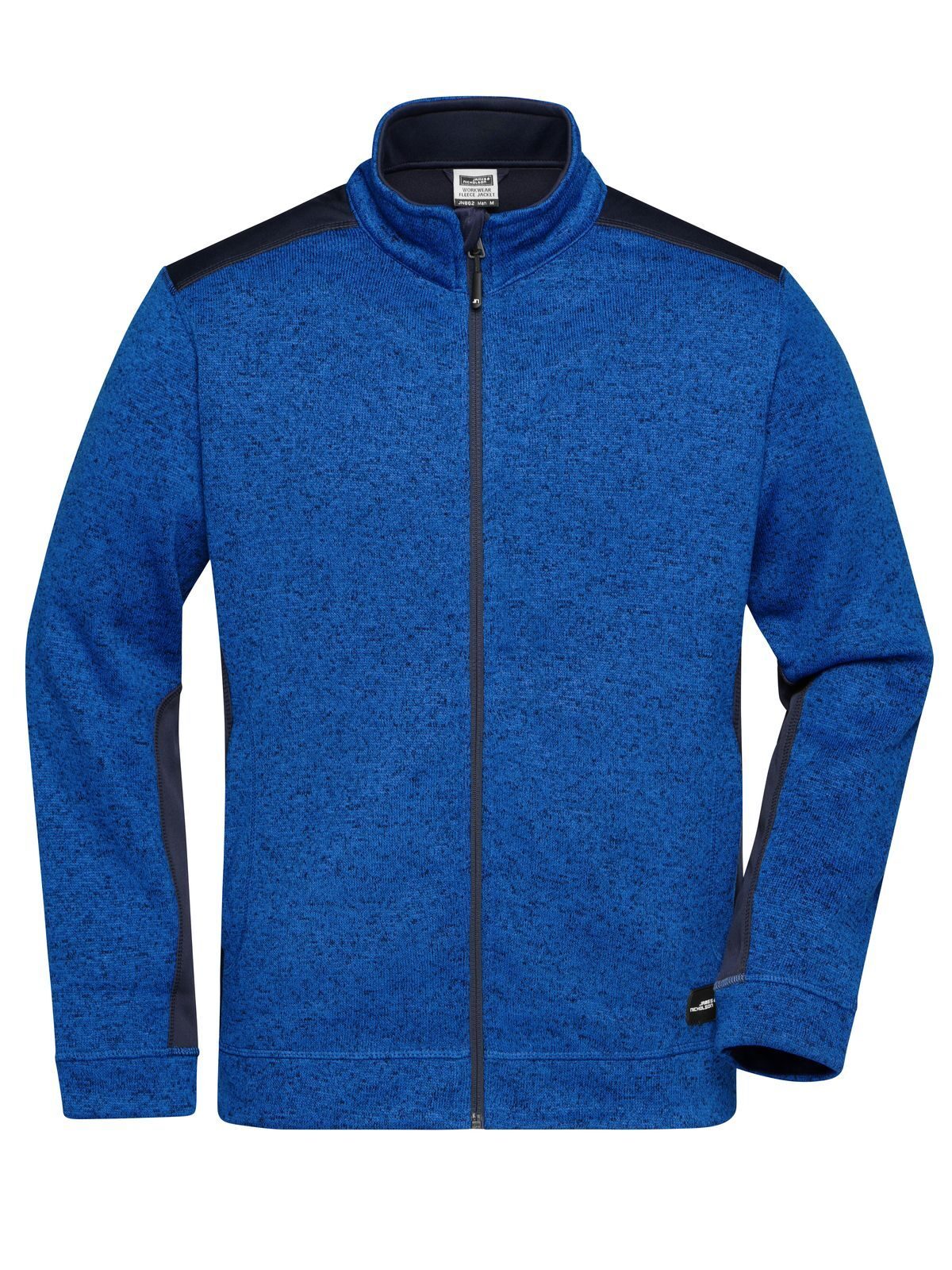 Strickfleecejacke für Herren – ROBUST – - RYMNY - Royal Melange - Navy
