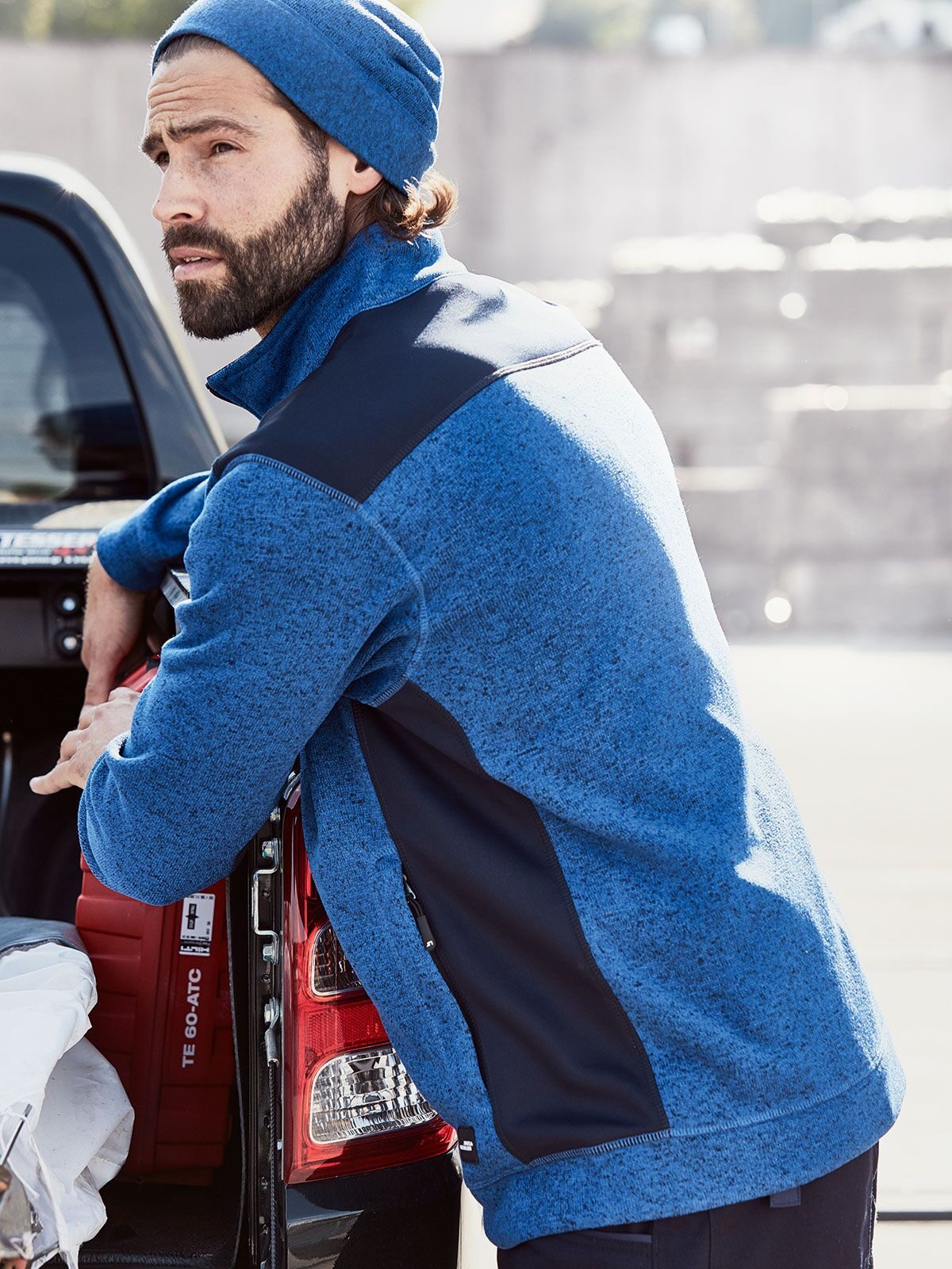 Strickfleecejacke für Herren – ROBUST –