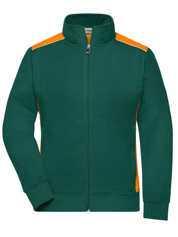 Damen-Arbeitsjacke - Stufe 2 - DGROR - Dunkelgrün-Orange