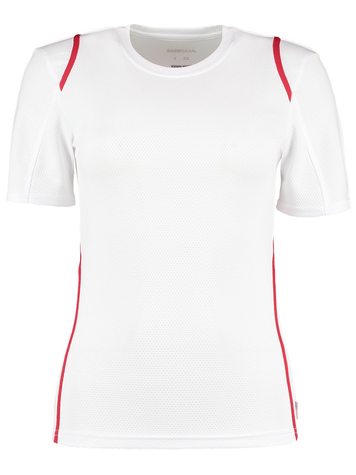 Cooltex Damen-T-Shirt - Weiß/rot