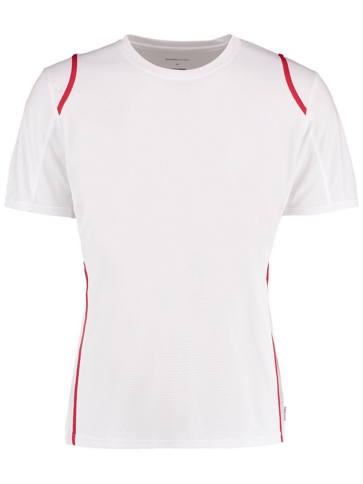 Cooltex® Contrast-T-Shirt in regulärer Passform - RED - Rot/weiß