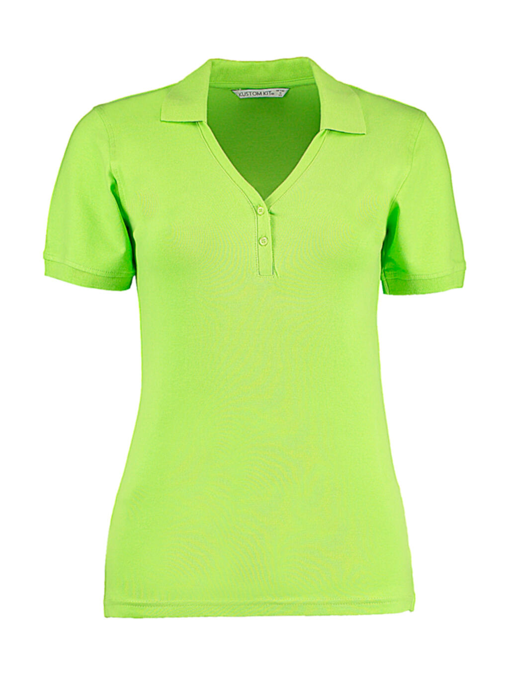 Comfortec® Polohemd mit V-Ausschnitt in regulärer Passform - LIM - Limette