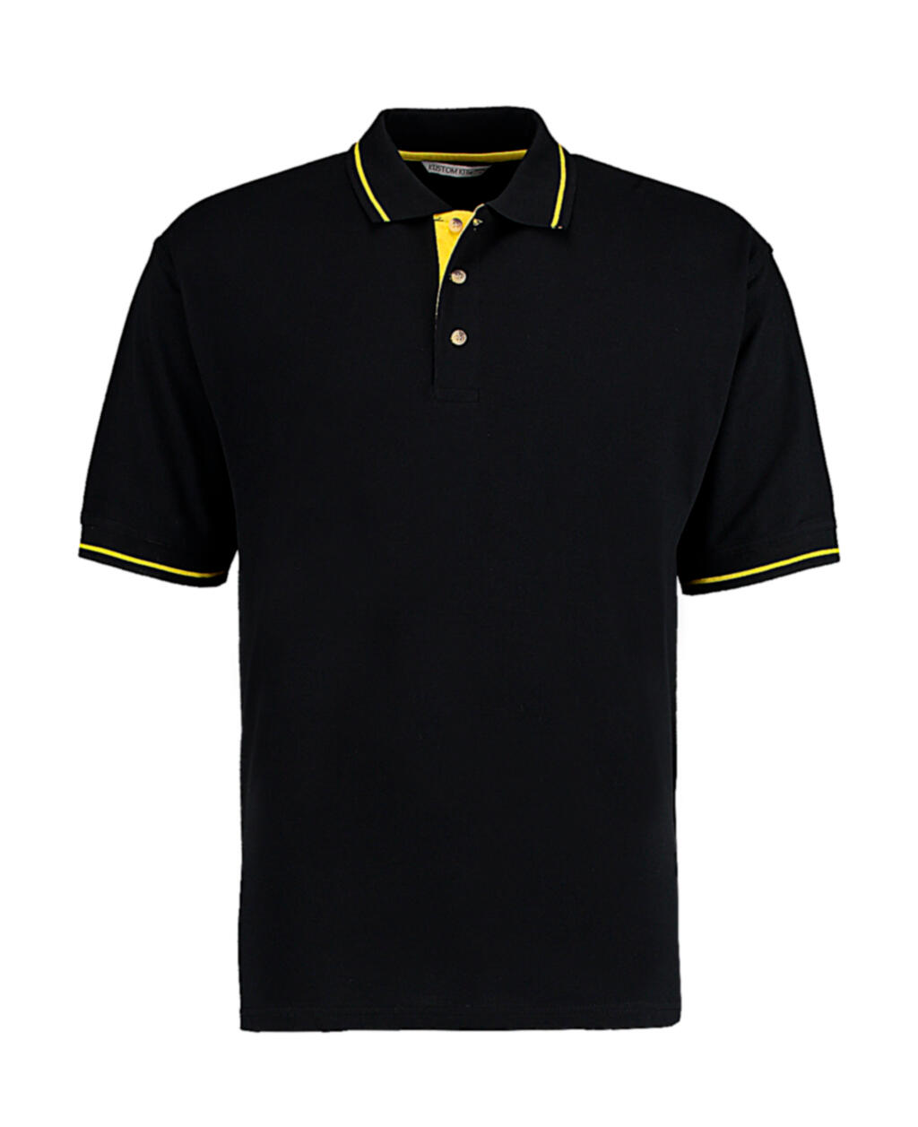 Klassisches St. Mellion Polo-Shirt - Schwarz/Gelb