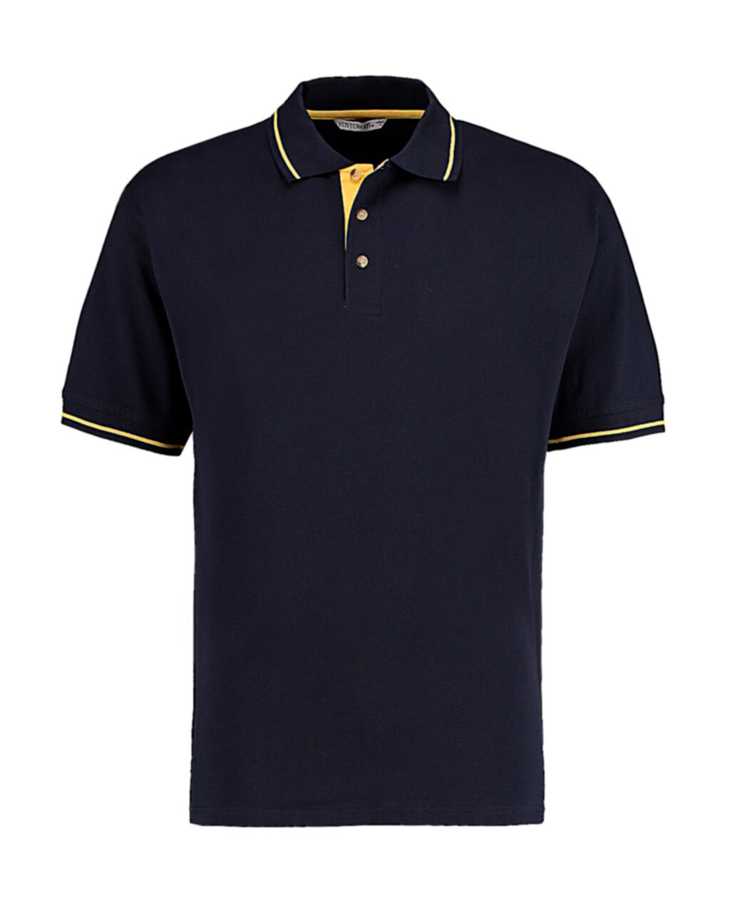 Klassisches St. Mellion Polo-Shirt - Marineblau/Sonnengelb