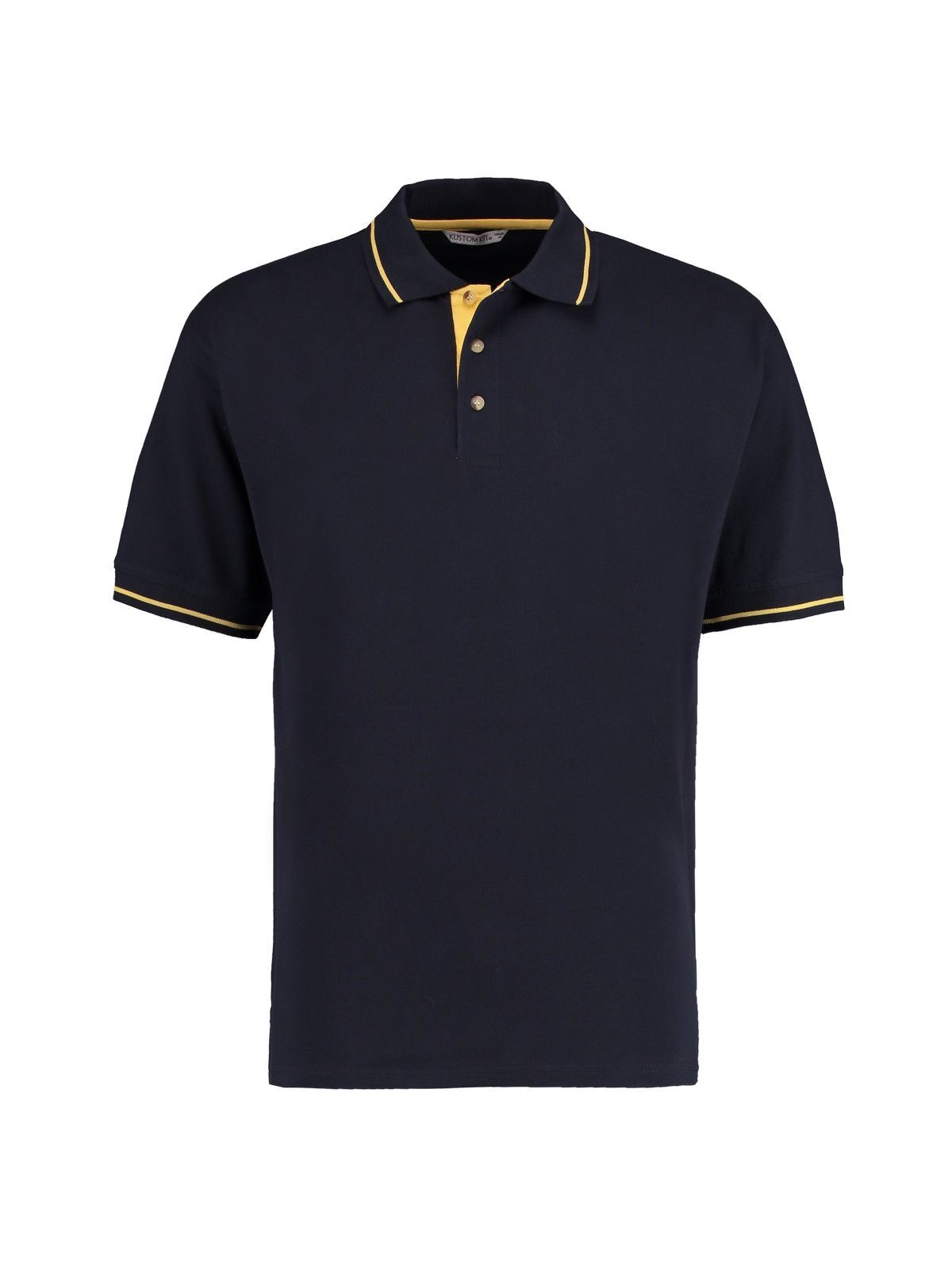 Klassisches St. Mellion Polo-Shirt - Marineblau/Gelb
