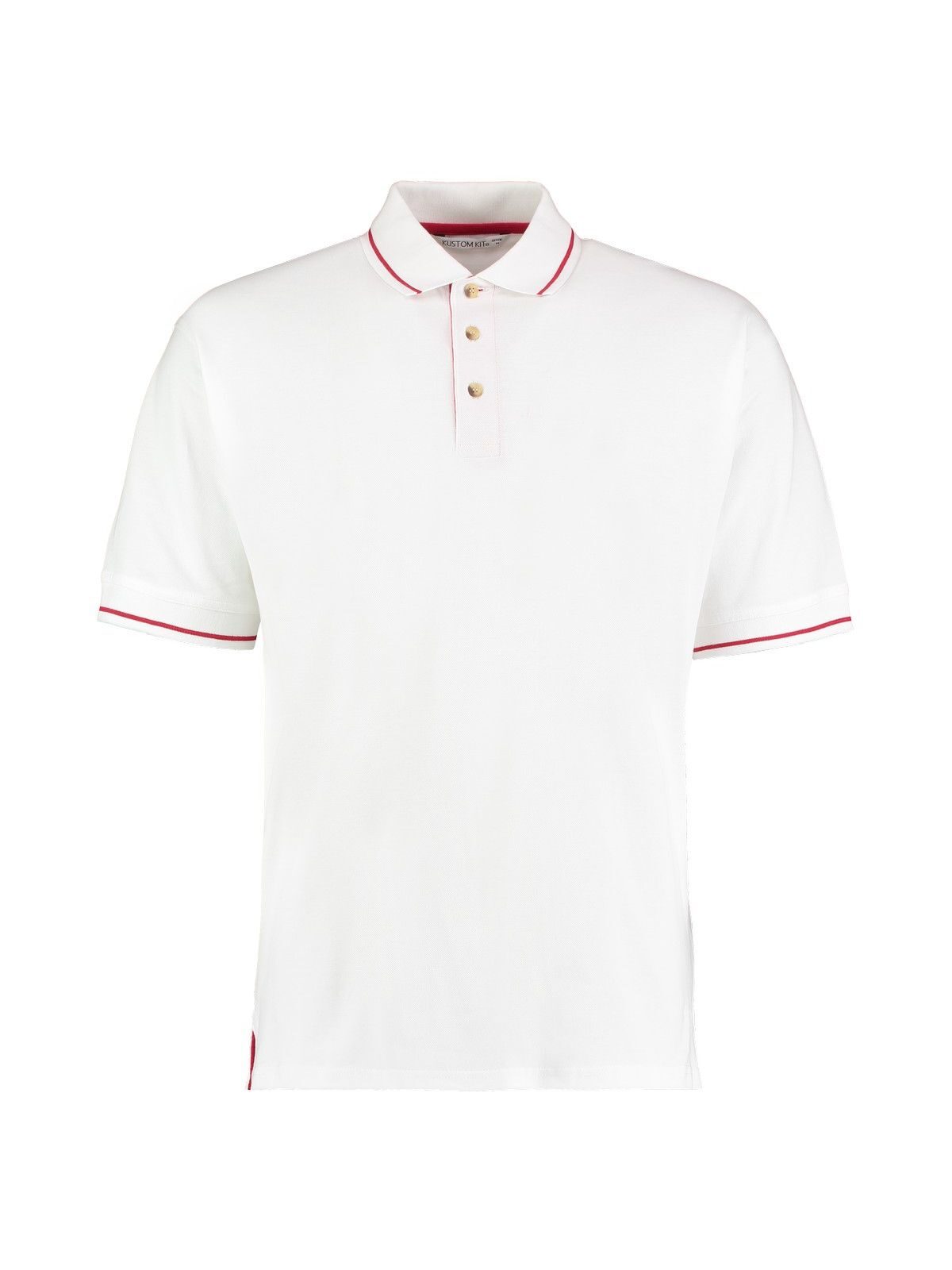 Klassisches St. Mellion Polo-Shirt - Weiß/rot