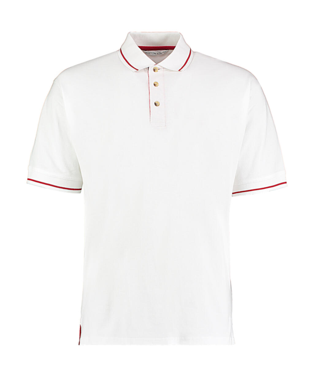 Klassisches St. Mellion Polo-Shirt - Weiß/Hellrot