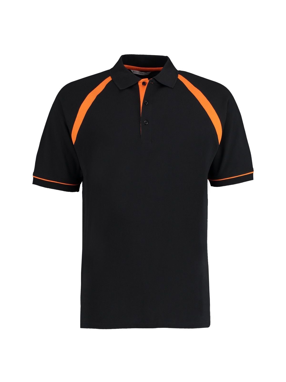 Klassisches Oak Hill Polo - BLK - ORA – Schwarz-Orange