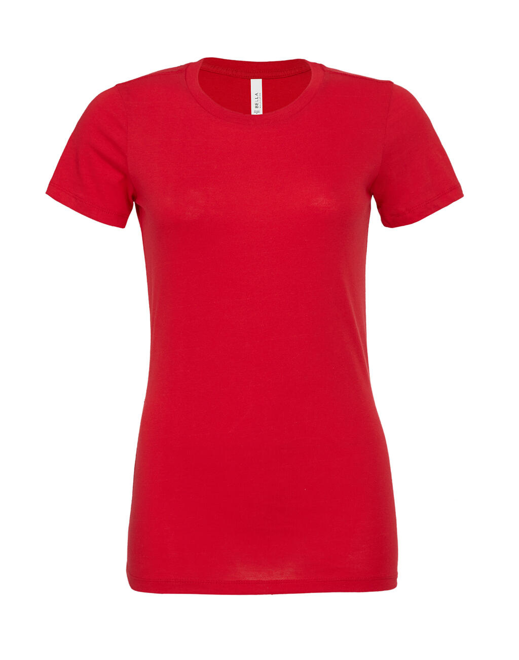Lässiges Kurzarm-T-Shirt aus Jersey für Damen - RD - Rot