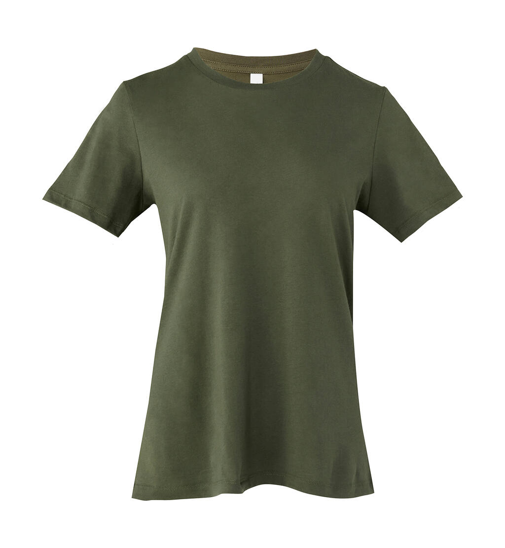 Lässiges Kurzarm-T-Shirt aus Jersey für Damen - 00274 - Militärgrün