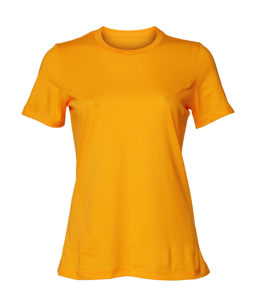 Lässiges Kurzarm-T-Shirt aus Jersey für Damen - Gold