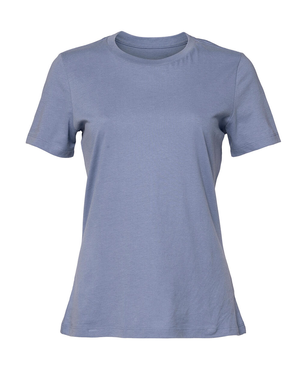 Lässiges Kurzarm-T-Shirt aus Jersey für Damen - Lavendelblau
