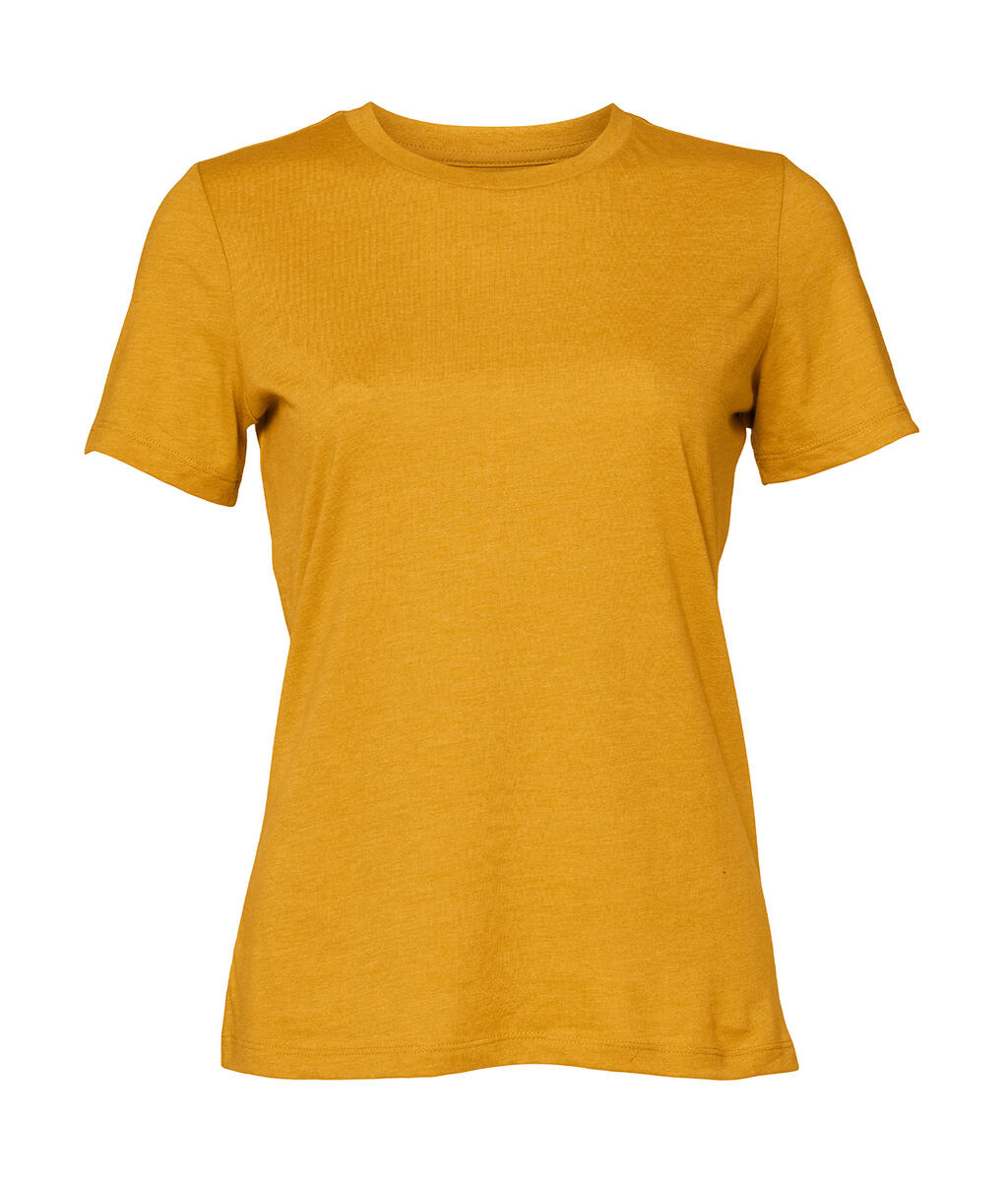 Damen-T-Shirt aus CVC Relaxed Jersey - HEIDE - Senf