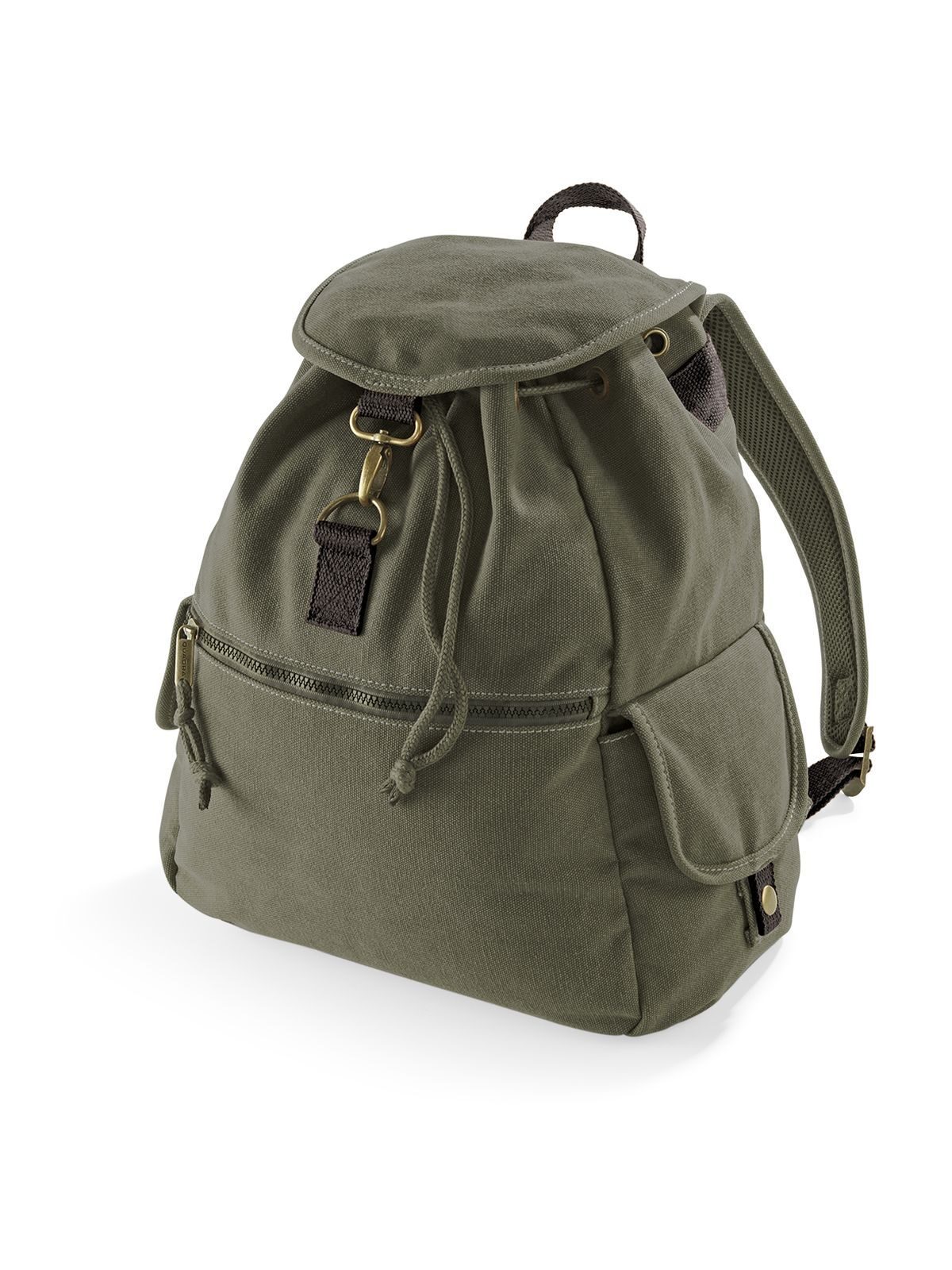 Vintage-Rucksack aus Canvas - VMI - VMI Vintage Militärgrün