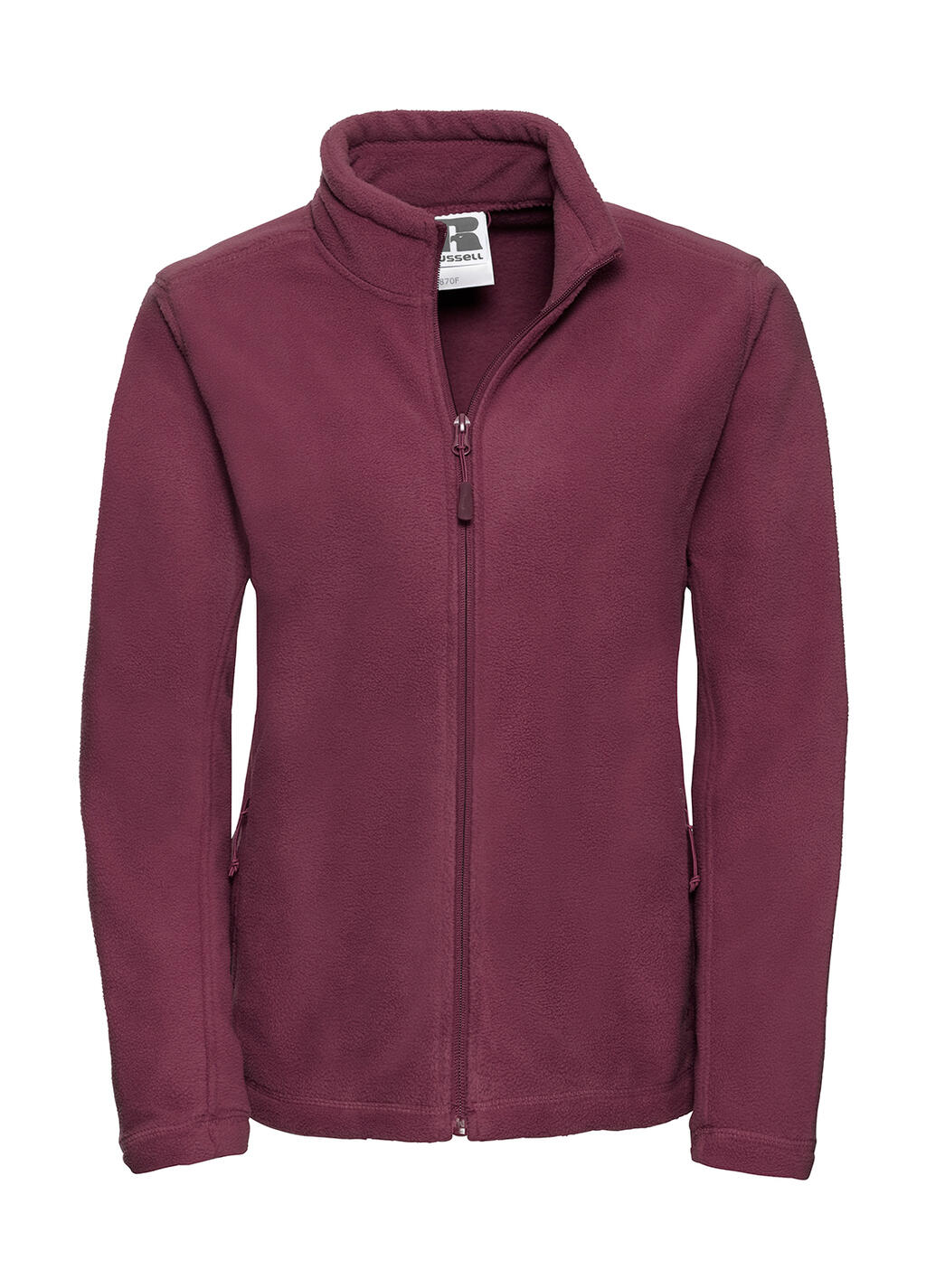 Damen-Fleecejacke mit durchgehendem Reißverschluss für Outdoor-Aktivitäten - 41 - Burgund