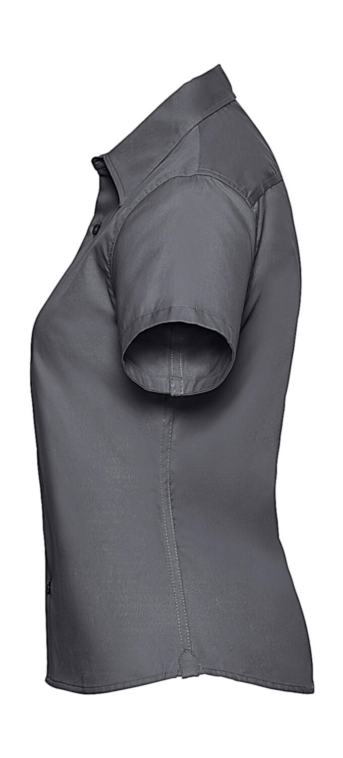 Klassisches Kurzarmhemd aus Twill für Damen